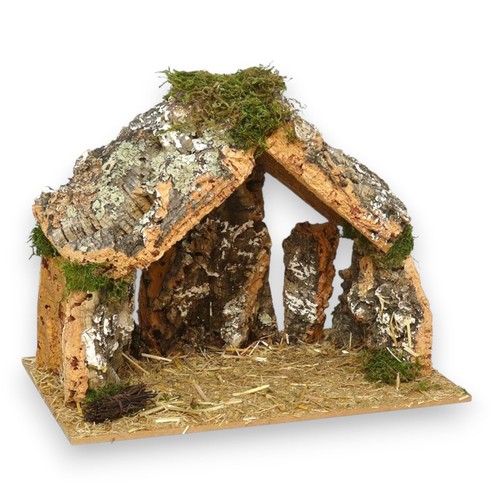 Capanna presepe legno - capanna, in