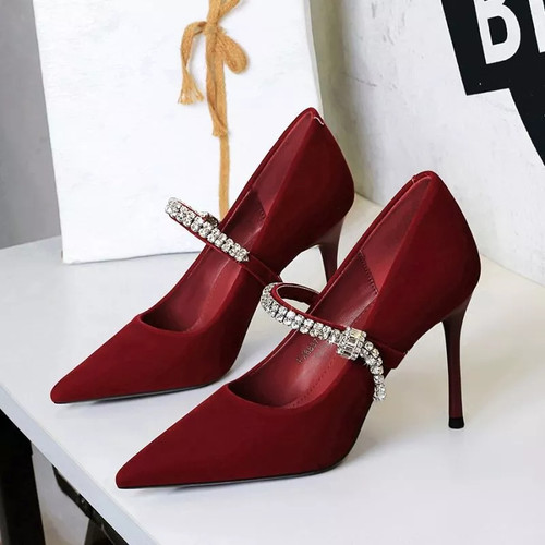 Decolte rosso vino tacco - vino, 10