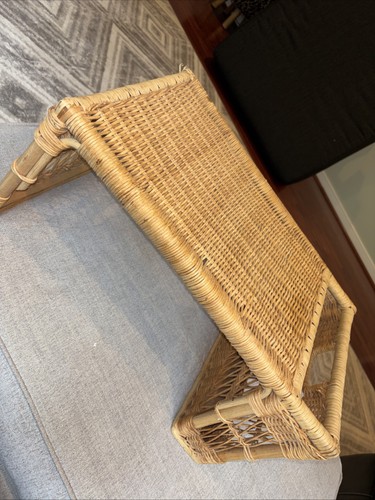 Vassoio letto vintage vimini