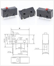 10 Pezzi MicroSwitch a leva