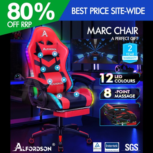 Alfordson sedia gaming con - sedia, 12