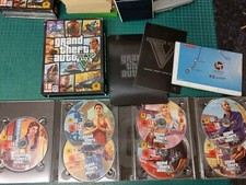 GRAND THEFT AUTO GTA V 5 PC DVD-ROM con mappa! 7 dischi! Scatola da collezione