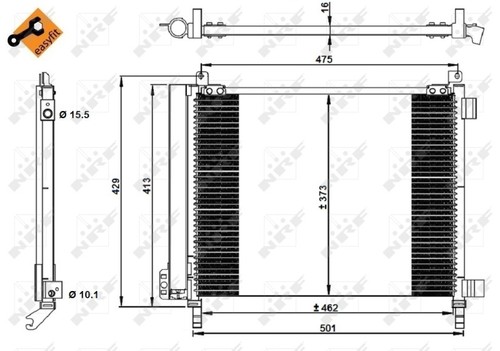 Condensatore nissan micra - condensatore, 1.2
