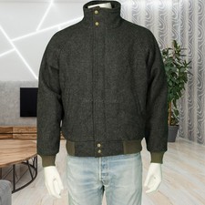 Woolrich giacca bomber lana anni 80 vintage antracite M