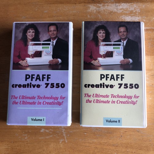 Pfaff creative 7550 vhs set - creative,