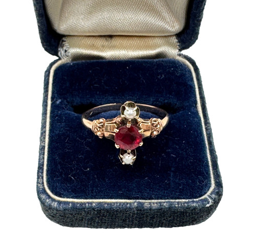 Anello vittoriano antico oro - vittoriano,