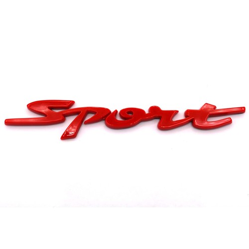 Badge emblema rosso scritta