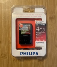Philips GoGear Vibe 4GB Lettore MP3 Musica/Video Nero Nuovo Sigillato