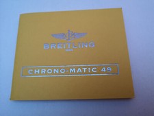 Breitling CHRONO MATIC 49 MANUALE ANLEITUNG MANUAL INSTRUCTIONS Instrucciones