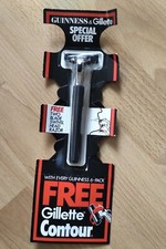 Pack Rasoir GILLETTE CONTOUR + Guiness Plus VINTAGE " MADE IN GERMANY " ORIGINAL