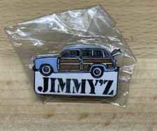 Vintage Jimmy'z Pinback Pin Woody tavola da surf surfista-nuovo-spedizione gratuita