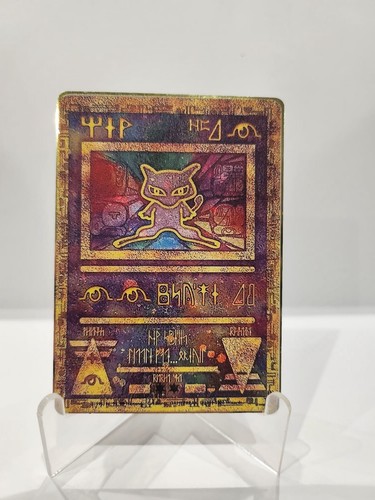 Carta pokemon mew antico - antico, metal