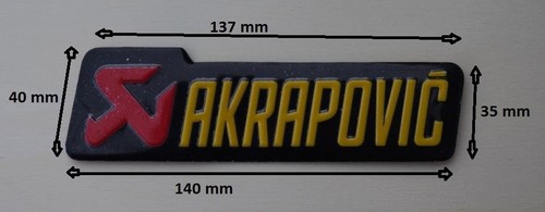Adesivo scarico akrapovic - adesivo,