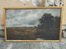 ANTICO XIX secolo DIPINTO OLIO