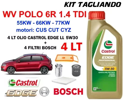 Kit tagliando polo - vw, 1.4
