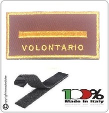 Patch Grado Pettorale Strip Fondo Amaranto VVFF Vigili Capo Squadra Volontario