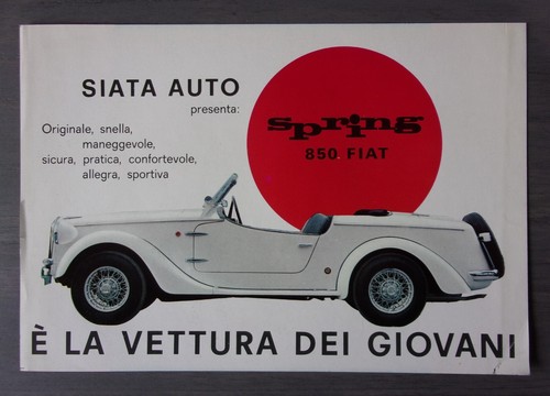 Siata spring 850 - fiat, orig