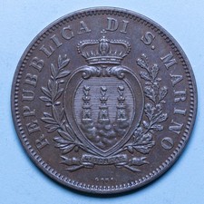 SAN MARINO 10 CENTESIMI 1894