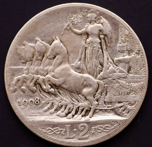 Italy lire 1908 - italy,