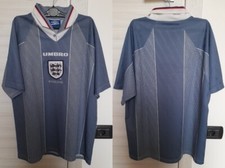 MAGLIA CALCIO INGHILTERRA ENGLAND EURO 1996 UMBRO VINTAGE SHIRT