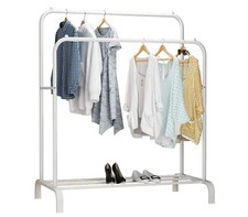 Stand Appendiabiti da Terra Attaccapanni Salvaspazio 150x110 Doppio Binario