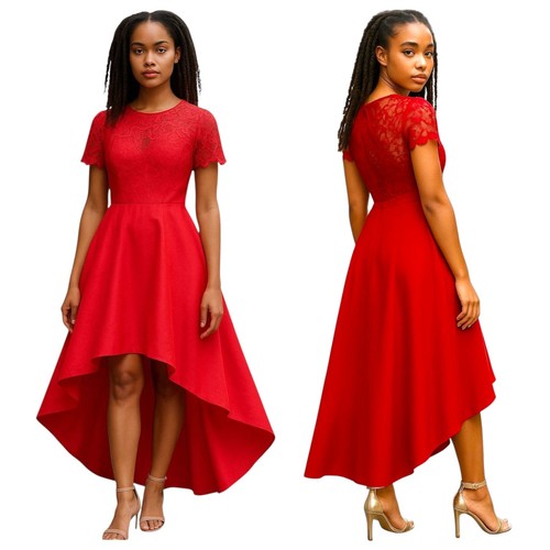 Abito chi london rosso - abito,