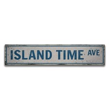 Insegna island time avenue - time,