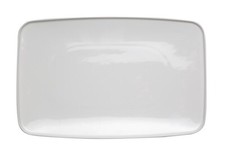 Vassoio rettangolare in Porcellana Bianco Touch me 37 x 24 x 2,5 cm