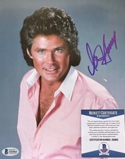 David Hasselhoff Knight Rider foto originale autografata 8x10 con certificato di autenticità Beckett