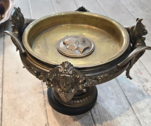 Tazza coupe bronze dore - ,