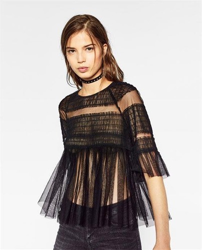 Top babydoll zara donna - top,