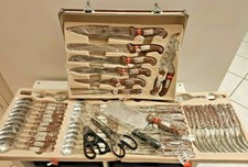 Von Stainer Set Servizio Valigia Posate 12 persone Inox Coltelli 60 pz Excalibur