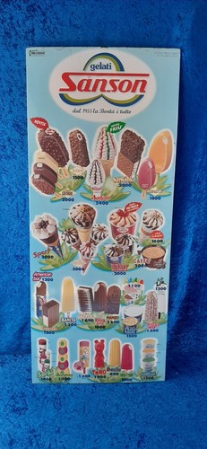 Tabella gelati sanson anno - tabella,