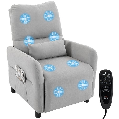 Homcom poltrona reclinabile - poltrona,
