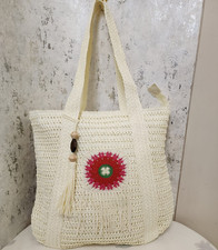 Borsa a tracolla boho bianca