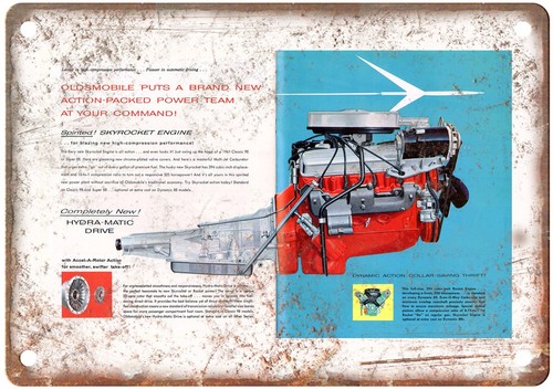 Insegna metallo oldsmobile - insegna,