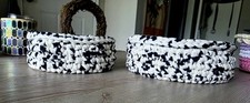 Pair Of Crochet Baskets