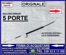 CAVO TIRANTE SERRATURA PORTIERA ANTERIORE DESTRA FIAT GRANDE PUNTO EVO 5 PORTE