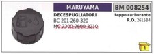 Tappo serbatoio carburante motore MARUYAMA decespugliatore BC 201 260 320 008254