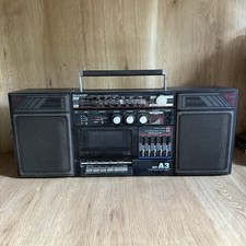Sharp BoomBox Stereo GF-A3 Cassette Radio Altoparlanti Staccabili FM - *Leggere*