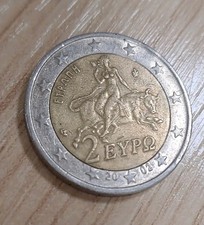 Moneta da 2 euro grecia anno 2002
