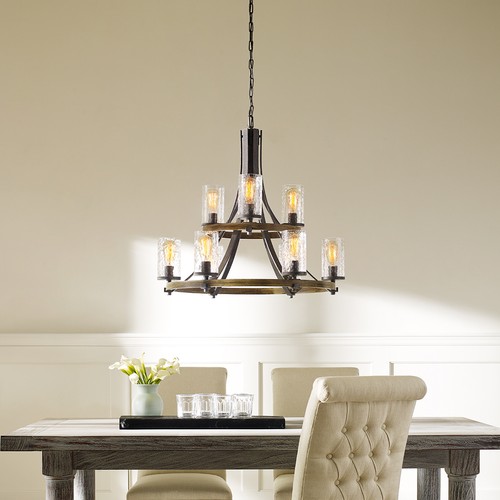 Lampadario vintage rovere