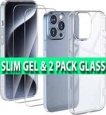 Custodia per iPhone 16 Pro Max Plus trasparente antiurto cover telefono e protezione schermo