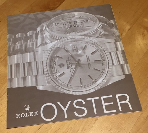 Rolex price list 1990 spain - list,
