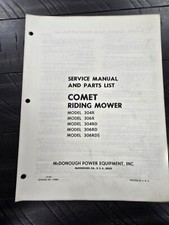 Rasaerba a scoppio Snapper serie Comet 304R 306R RD RDS manuale ricambi operatore