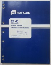 FIAT-ALLIS 21-C trattore cingolato manuale officina frizioni e freni di sterzo