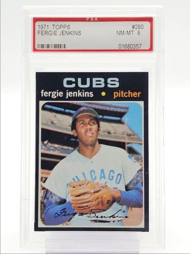 Fergie jenkins 1971 topps - fergie,