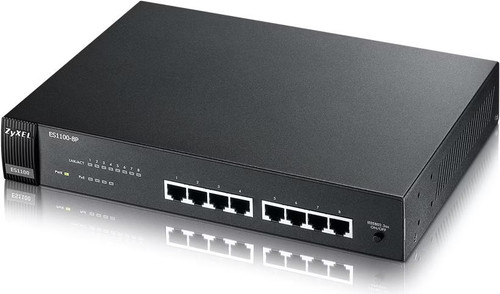 Zyxel 1100 switch 8 - es-1100-8p,