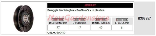 Puleggia tendicinghia murray - puleggia,