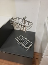 PORTAOGGETTI DOPPIO DA DOCCIA 25,50 x 13 cm. - RITIRO IN SEDE